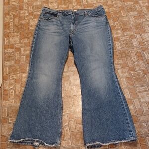 Levi's Blue Flare Wide Leg Jeans Women's Size 34, 70's High Flare
